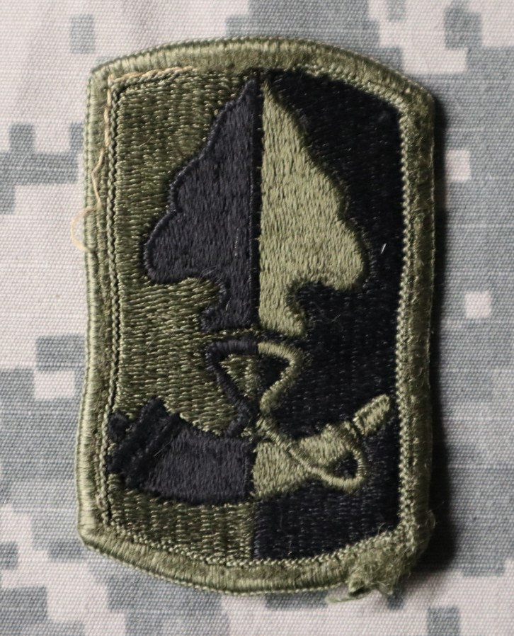 Military Patch US Army 187th Infantry Brigade BDU Subdued Sew-on Authentic