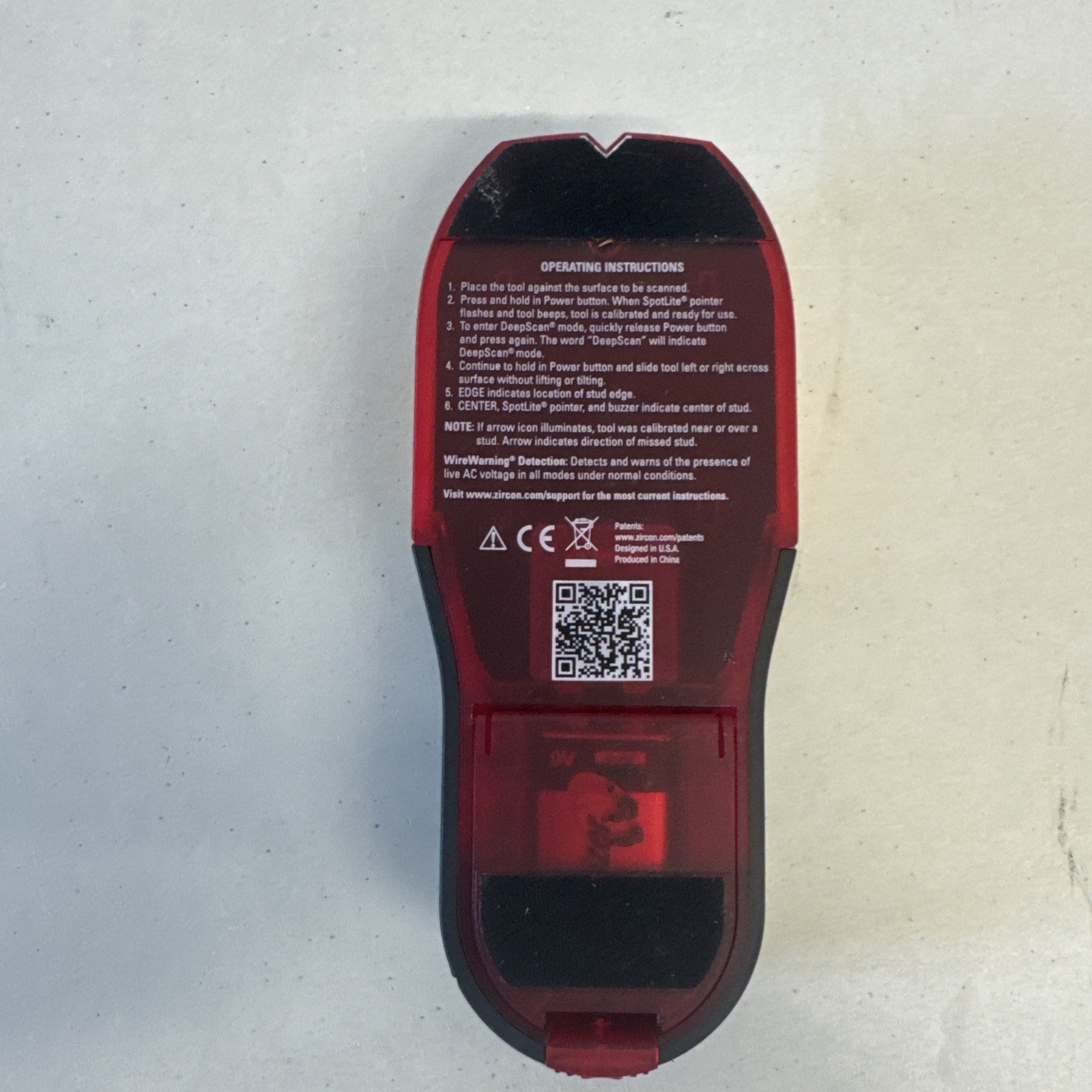Zircon StudSensor HD70 Stud Finder Multiscanner Center Finding - C