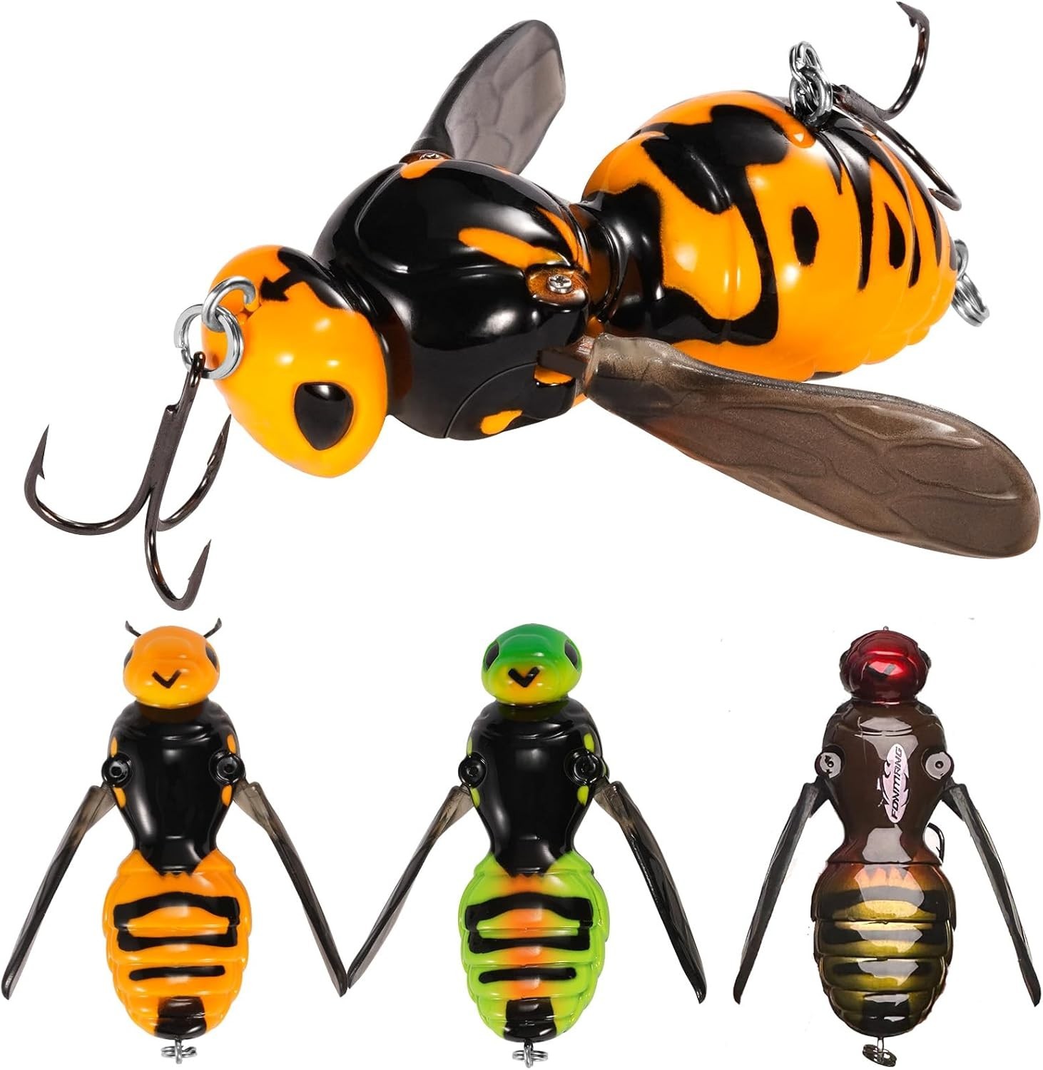 Fishing Lures, 3-Piece Topwater Lures for Bass, Walleye, and Pike, 2025 New W...
