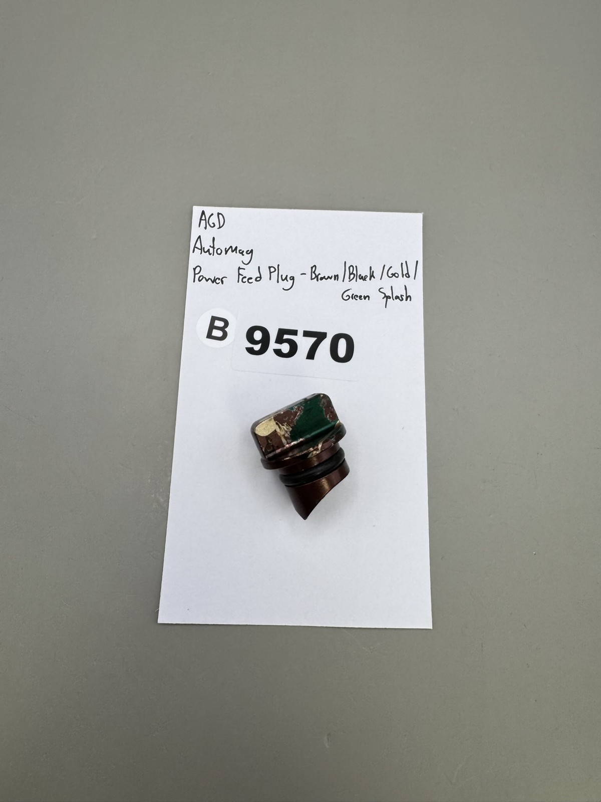 AGD Automag Power Feed Plug - Brown/Black/Gold/Green Splash