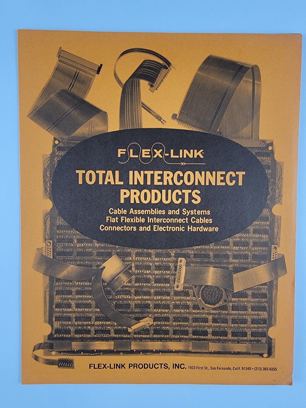 Vintage Flex-Link Interconnect Product Promotional Ephemera Brochure Ad Retro
