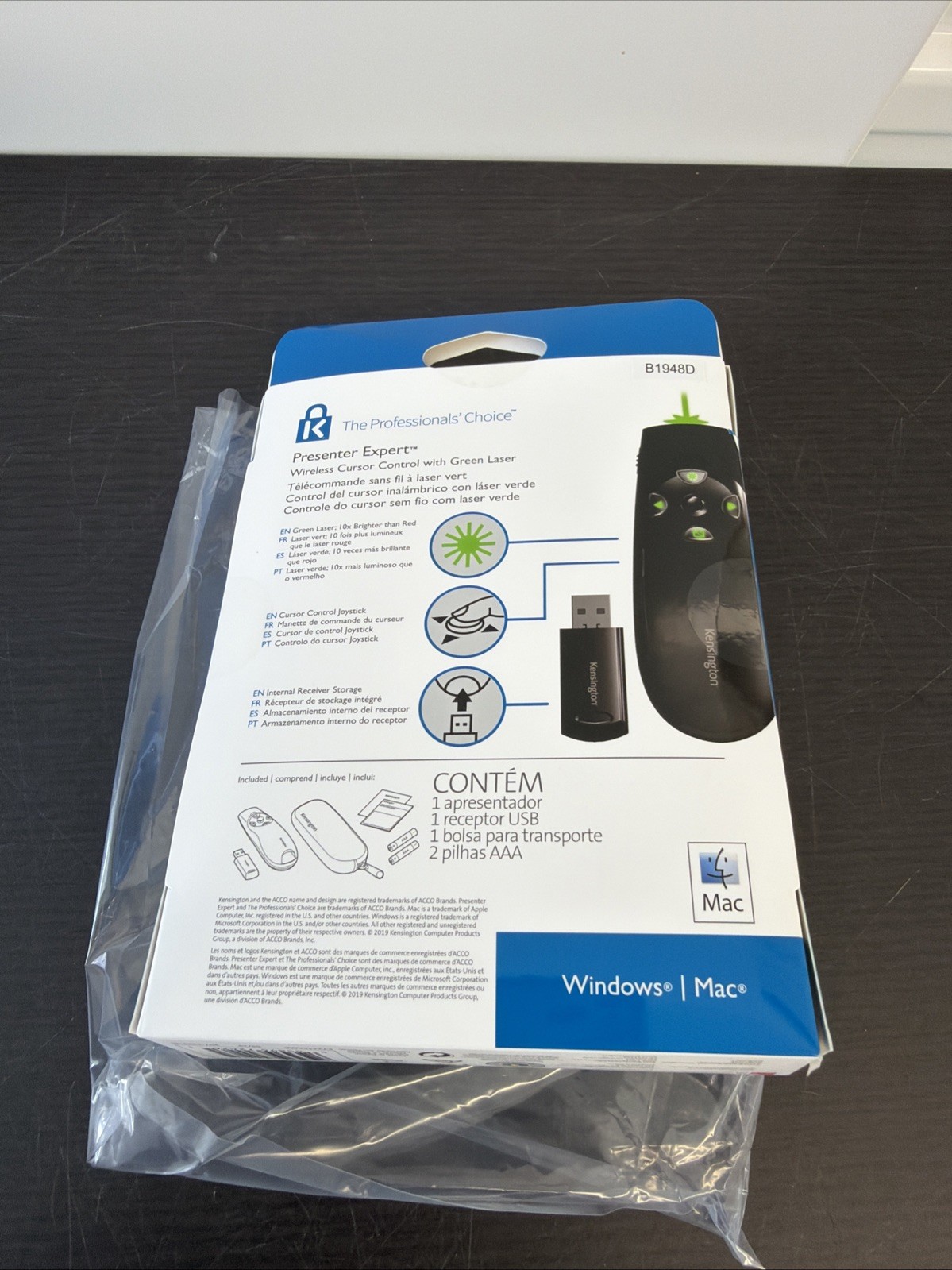 Kensington Presenter Expert Wireless Cursor Control Red Laser 10x Brighter
