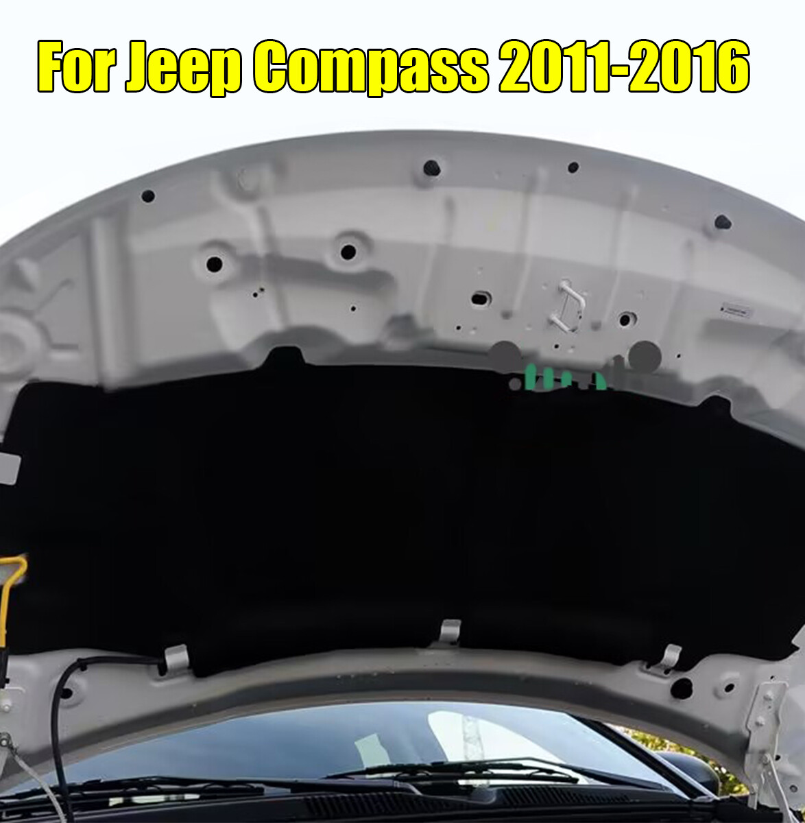 For Jeep Compass 2011-2016 Car Hood Engine Sound Insulation Pad Heat Shield