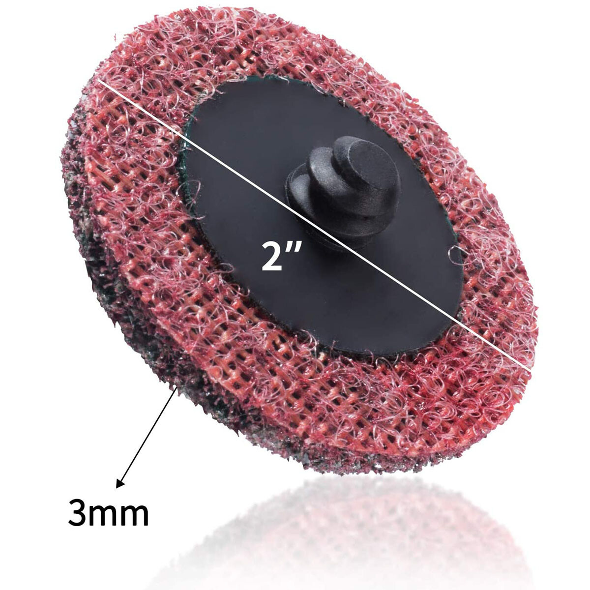 46PCS 2" Roll Lock Surface Conditioning Die Grinder Sanding Discs Set & Holder