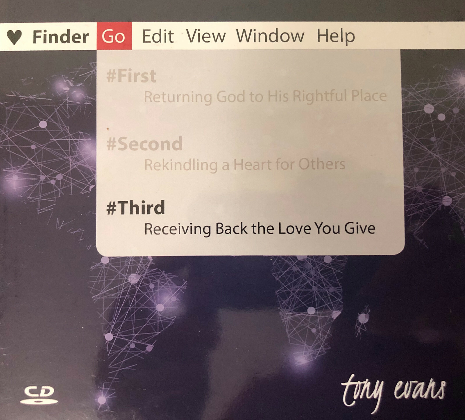 Tony Evans CD - #Third - Receiving Back the Love You Give