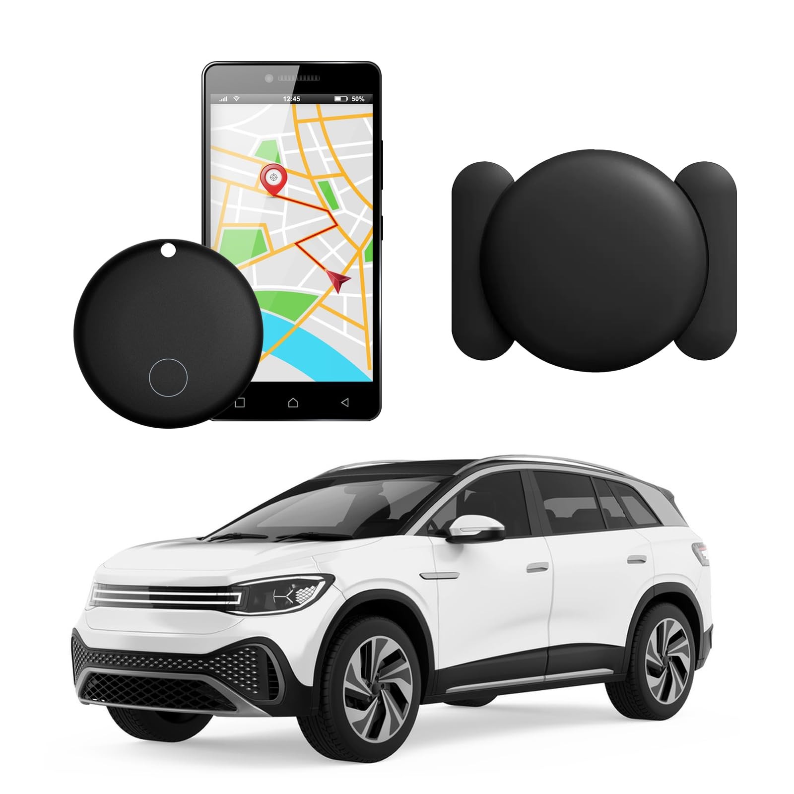 GPS Tracker for Vehicles,Hidden GPS Car Tracker with Magnetic Case,Work with ...
