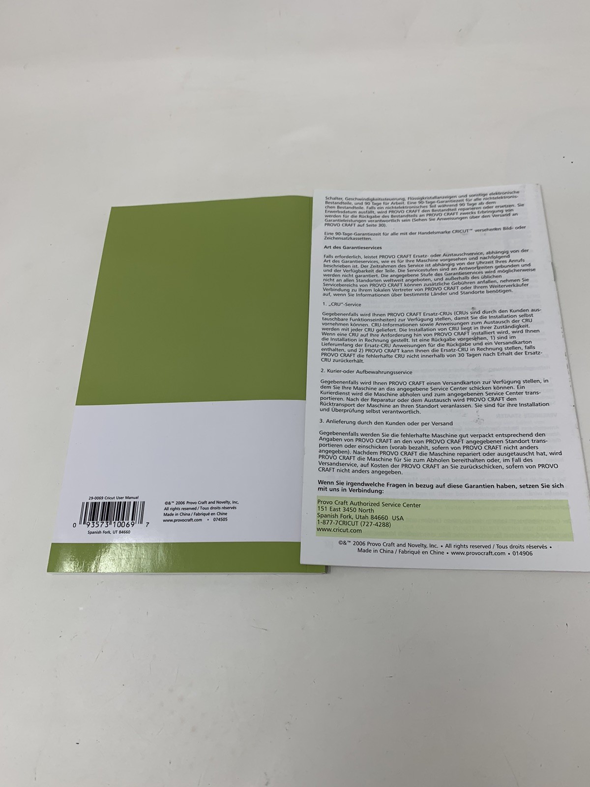 CRICUT Instruction User Manual Book Personal Electonic Cutter Machine 29-0069