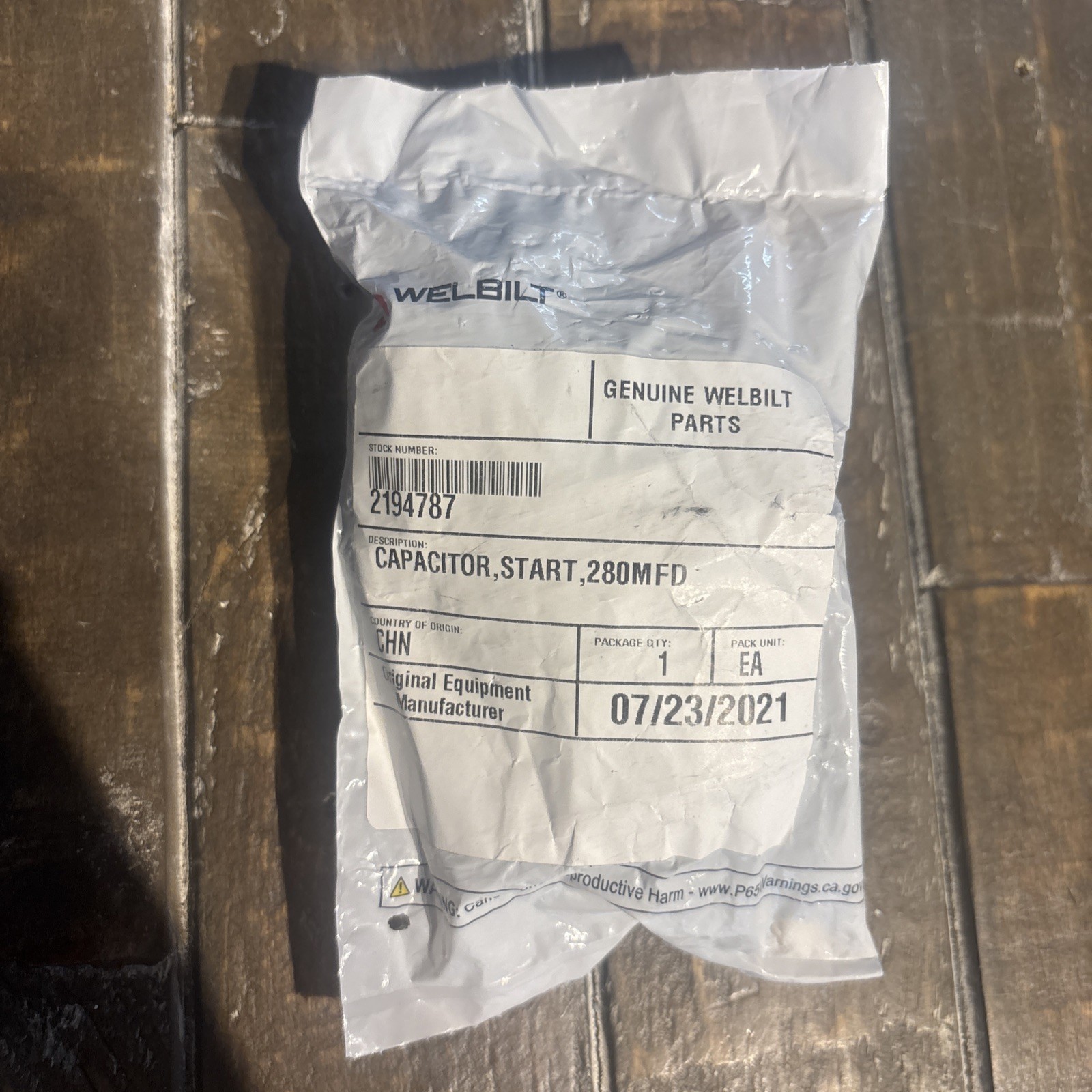 Delfield 2194787 Start Capacitor, 280 MFD