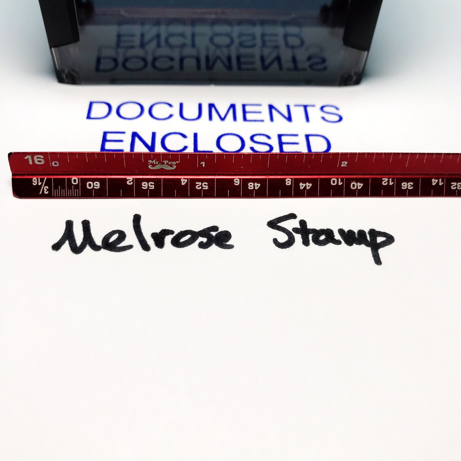 Documents Enclosed Rubber Stamp Self Inking Purple Ink Ideal 4913