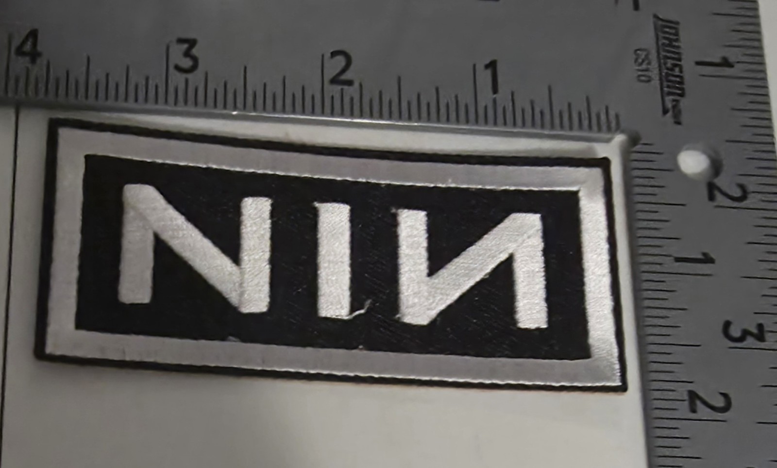 NIN Nine Inch Nails Band Logo Embroidered Iron/Sew On Patch