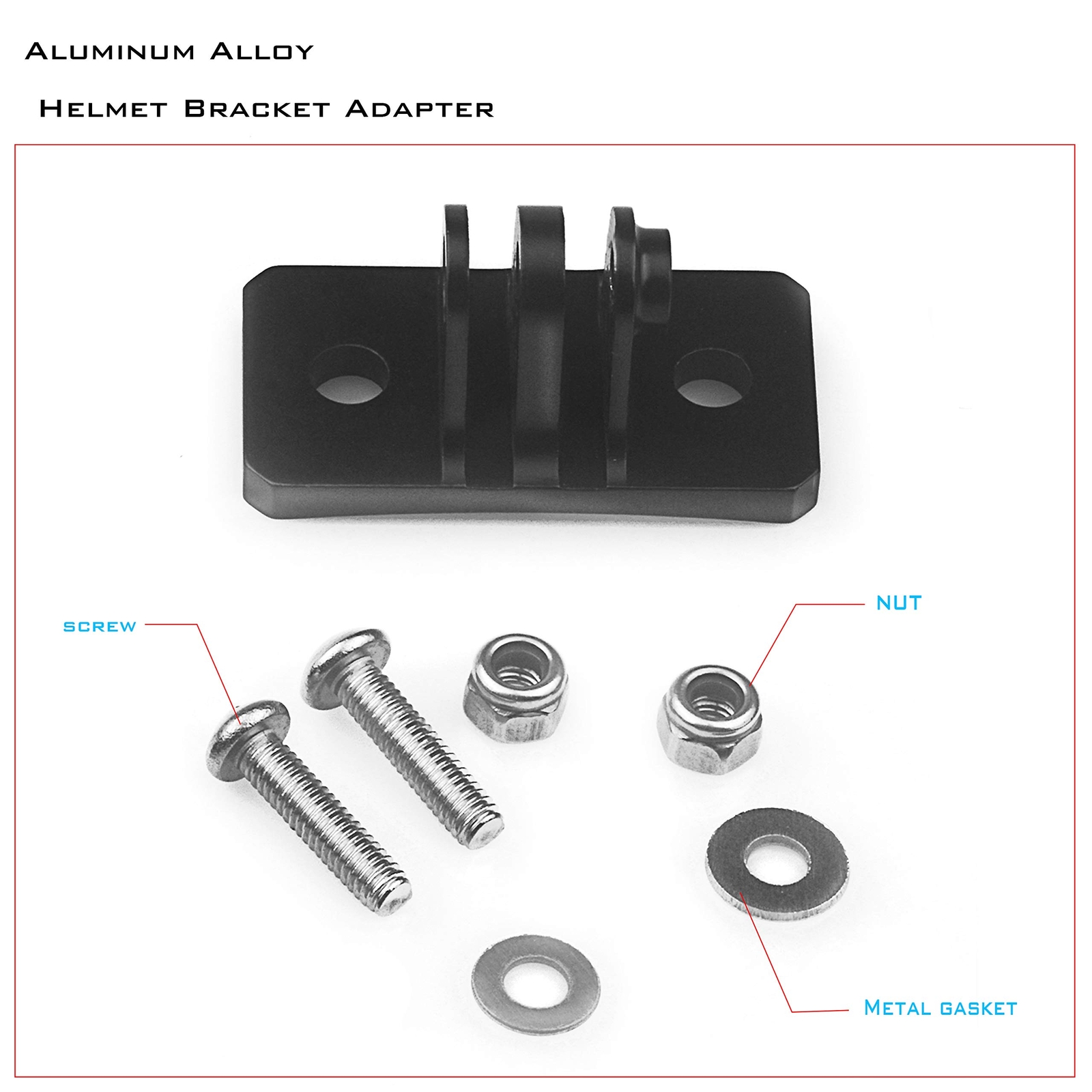 Universal Helmet Fixed Mounts, Camera Metal Bracket Adapter, Camera Accessori...