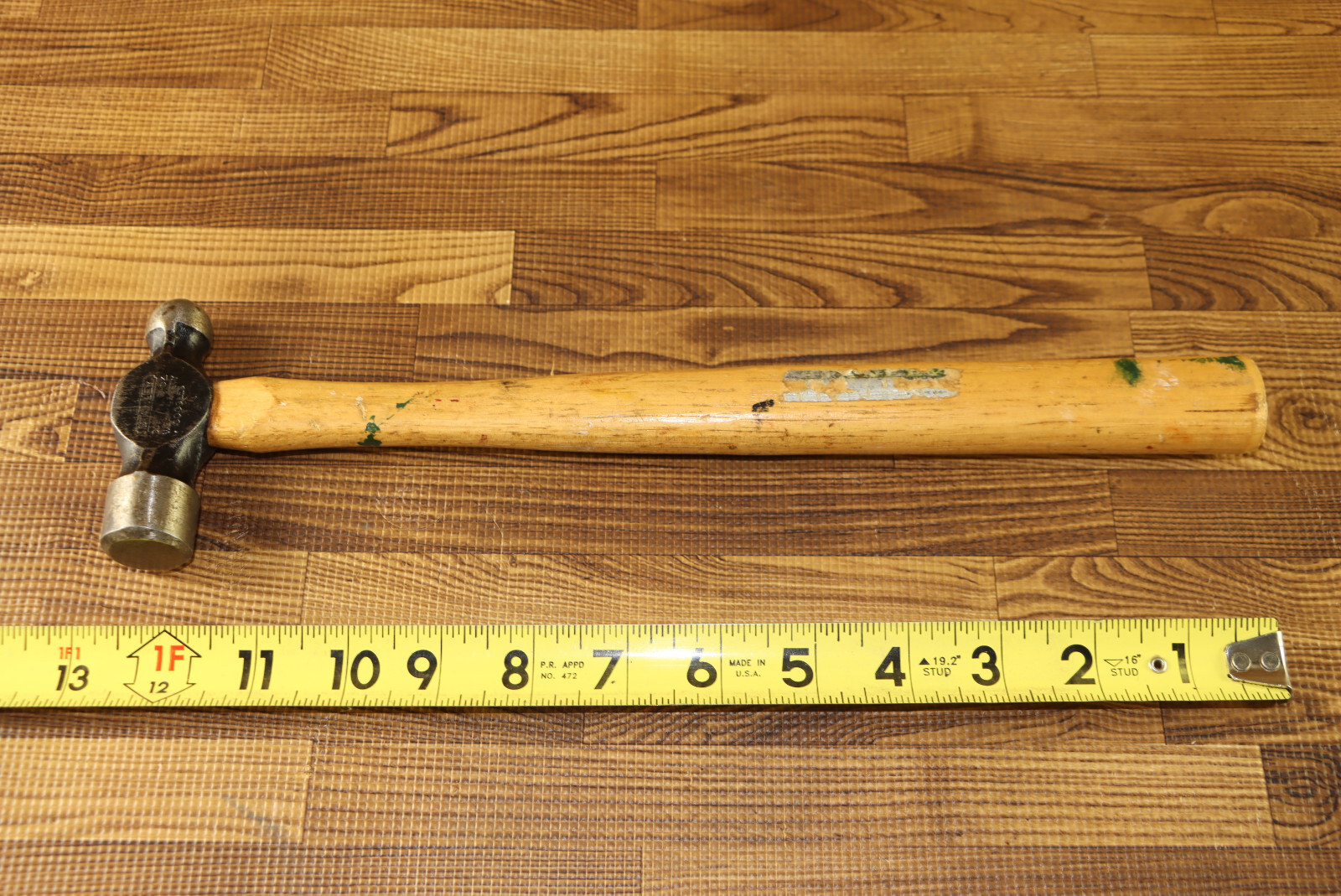 Vintage Stanley 8 oz Ball Peen Hammer No 308