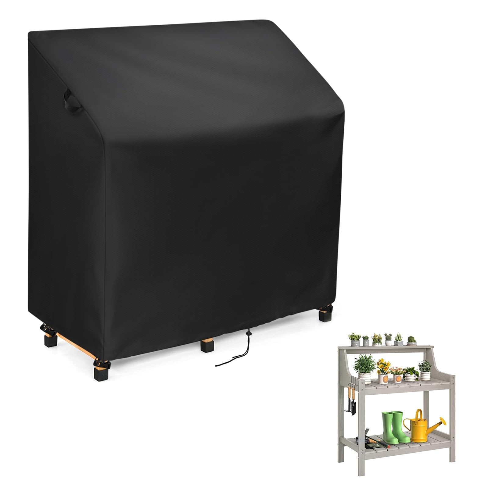 Outdoor Garden Potting Bench Table Cover, Universal Outdoor Potting Table Cov...