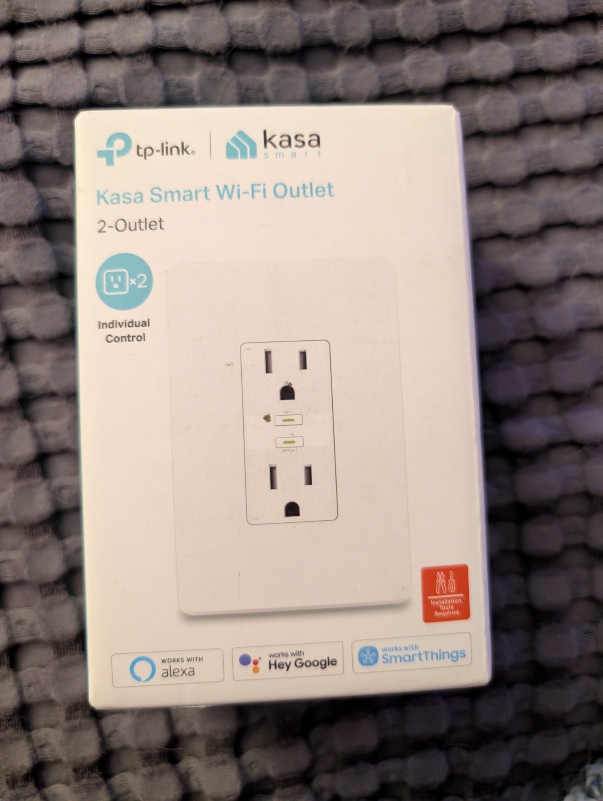 TP-Link KP200 Kasa Smart Wi-Fi In-Wall Power Outlet