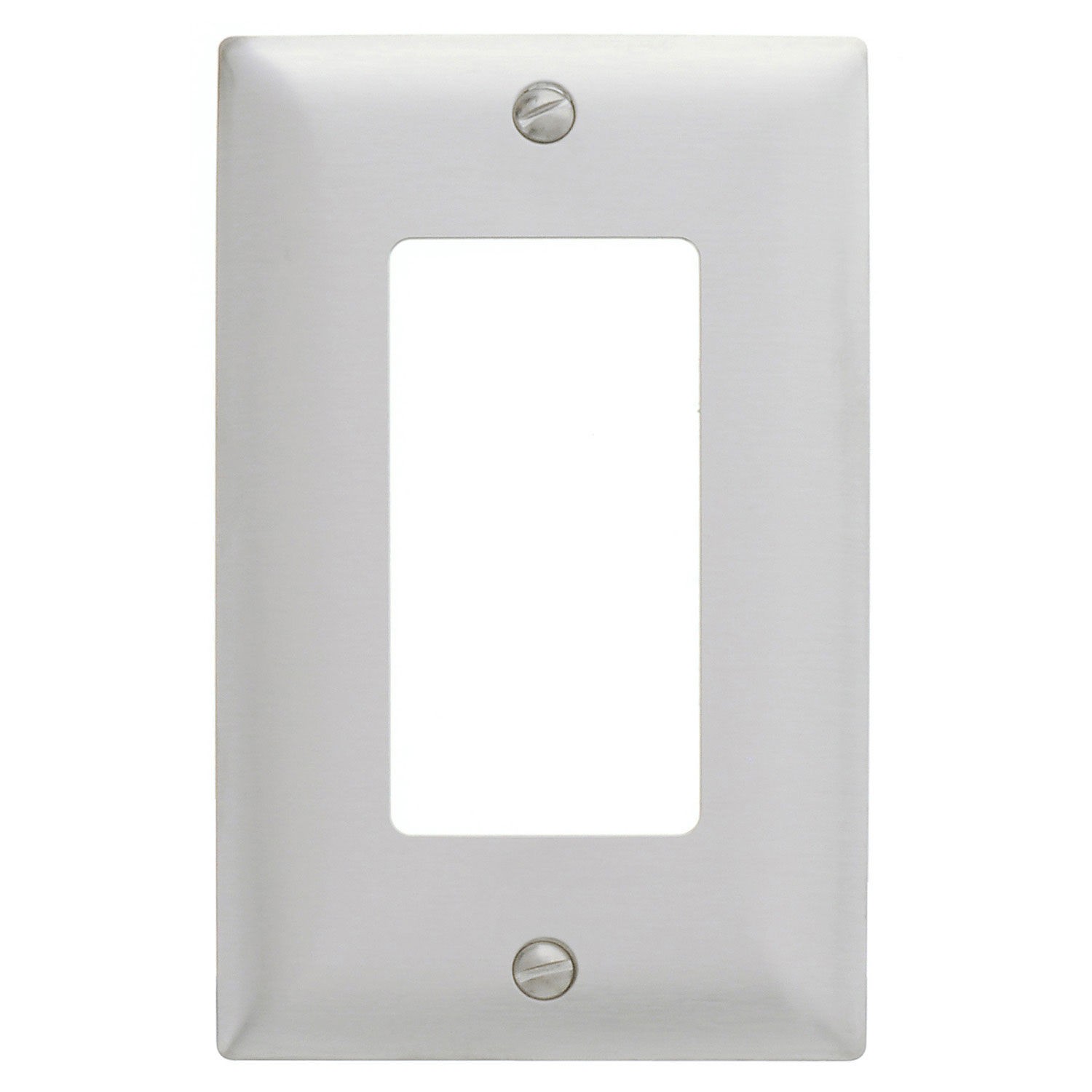 Bryant Styleline Rectangular Plate 1-Gang Standard Satin Stainless