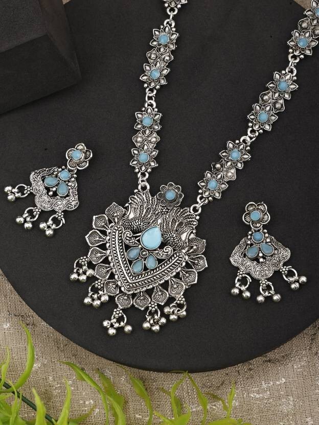 Afghan Kuchi Necklace Tribal Ethnic Vintage Jewelry Beaded Necklace Turquoise