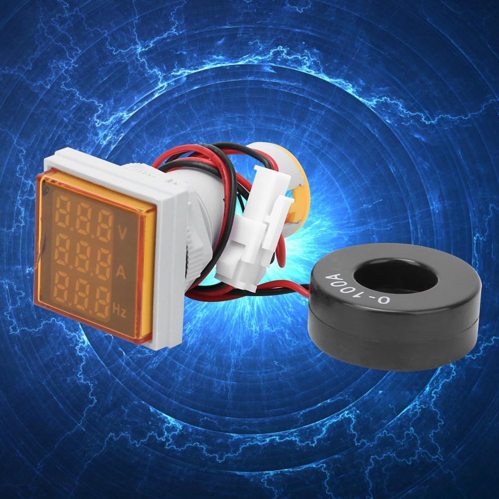 Multifunction Digital Meter Square 3-Digit Display AC Voltage Current BT0