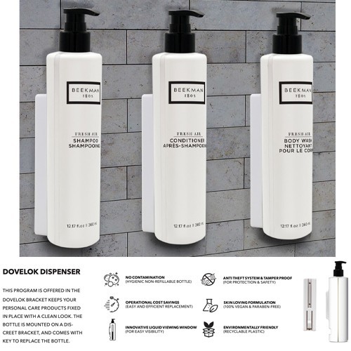 Beekman 1802 Shampoo Dovelok 12oz Pre-filled Bottles 24/case