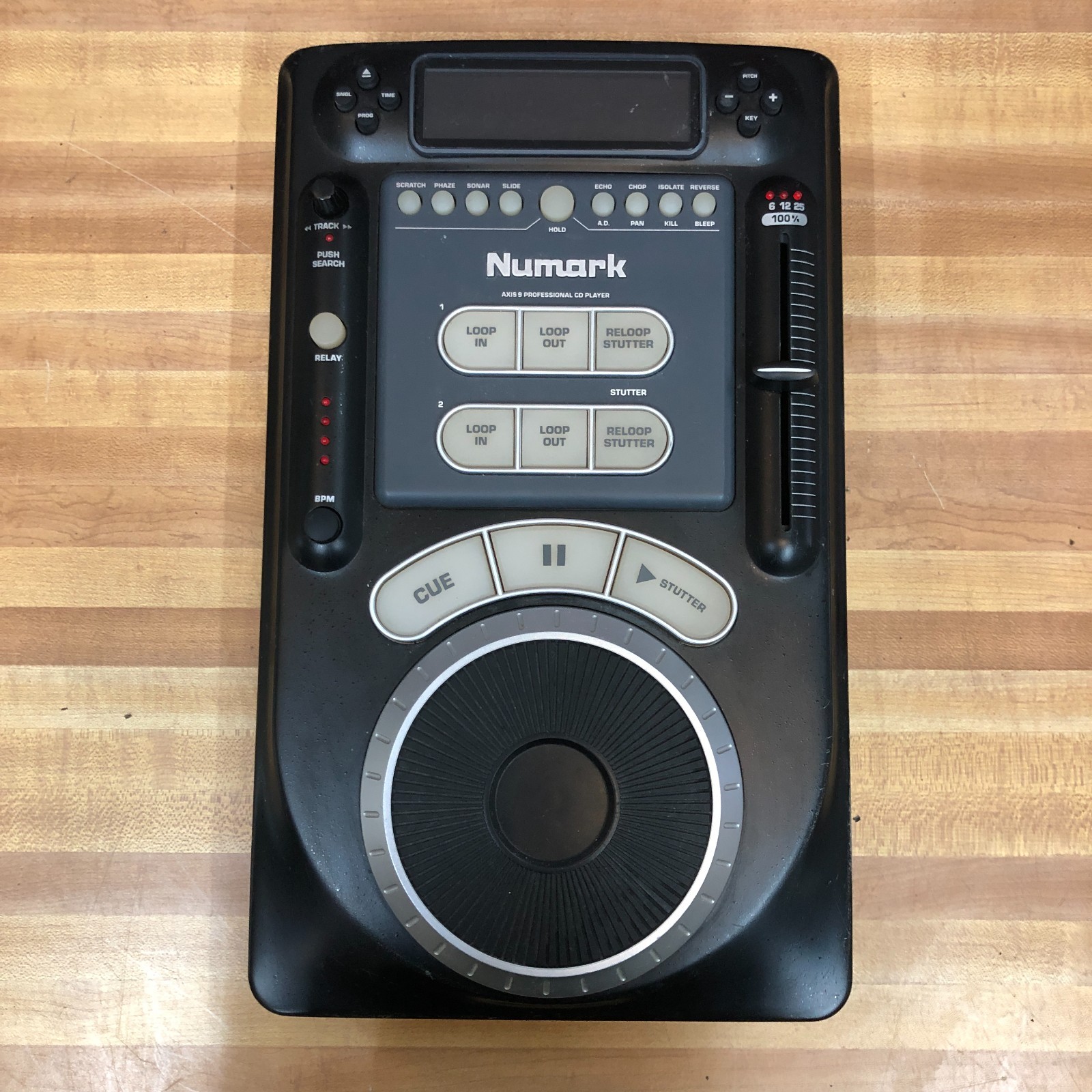 Numark AXIS 9 Professional DJ Tabletop CD Player Scratch Effects TESTED WORKS