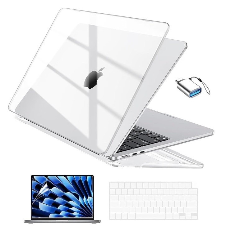 EooCoo for MacBook Neo Case 13 inch 2026, Scratch Resistant, Crystal Indigo
