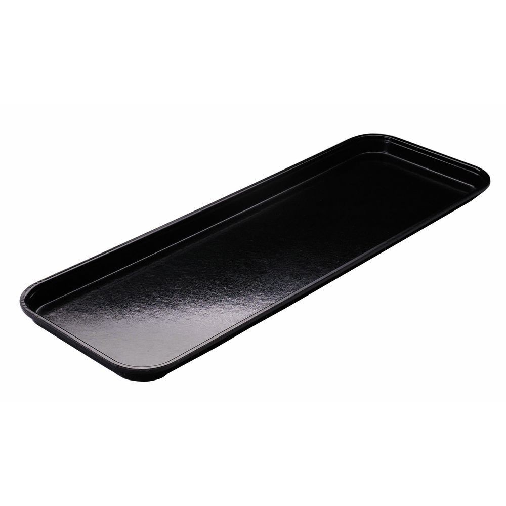 Cambro 926MT110 Black 8-7/8" x 25-9/16" x 1" Market Display Tray