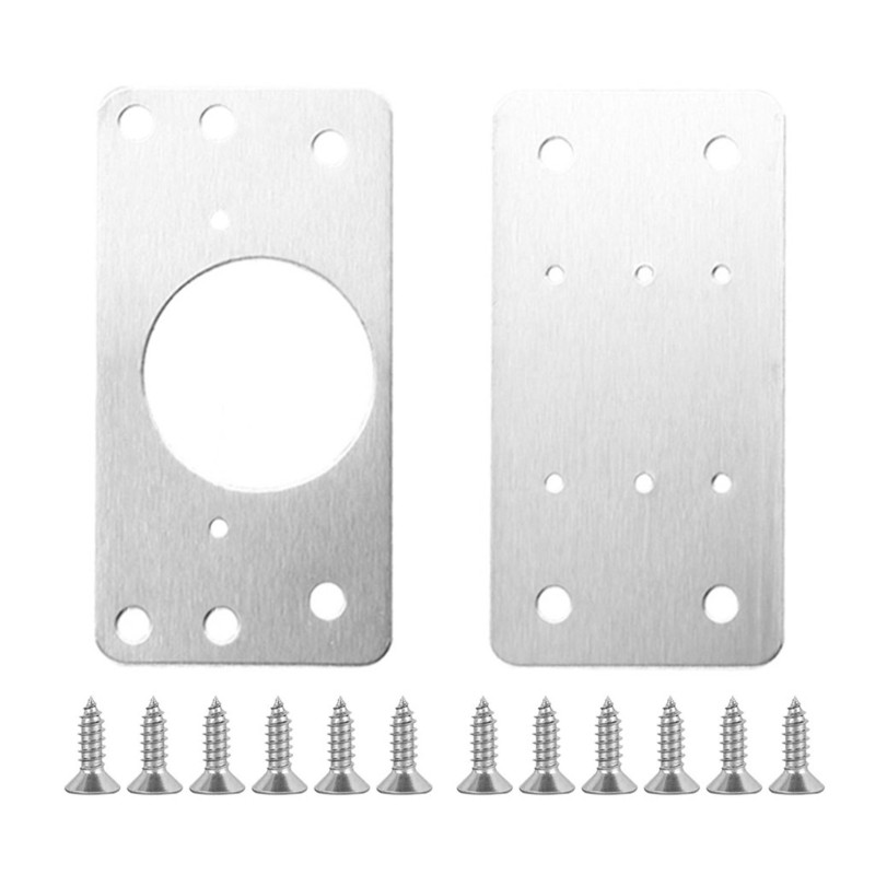 2 Packs Furniture Hardware Accessories Hinge Repairing Plate for Drawer Window