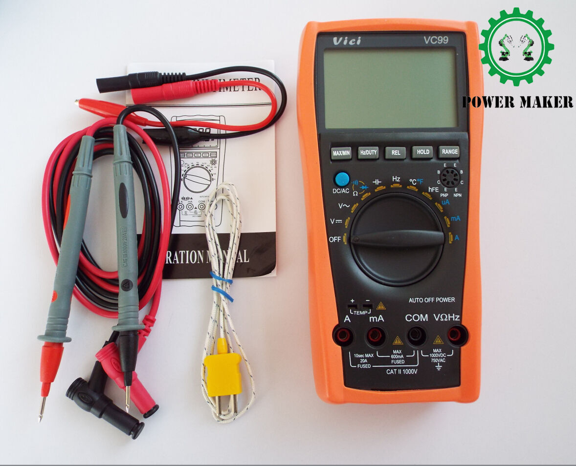 VC99 3 6/7 Auto Range Digital Multimeter Multi-function Digital Display Meter