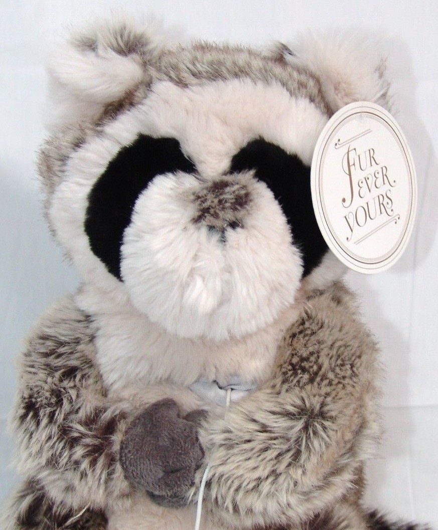 Pottery Barn Teen Faux Fur Rockin Raccoon Plush Speaker Ipod PB Teen New tags