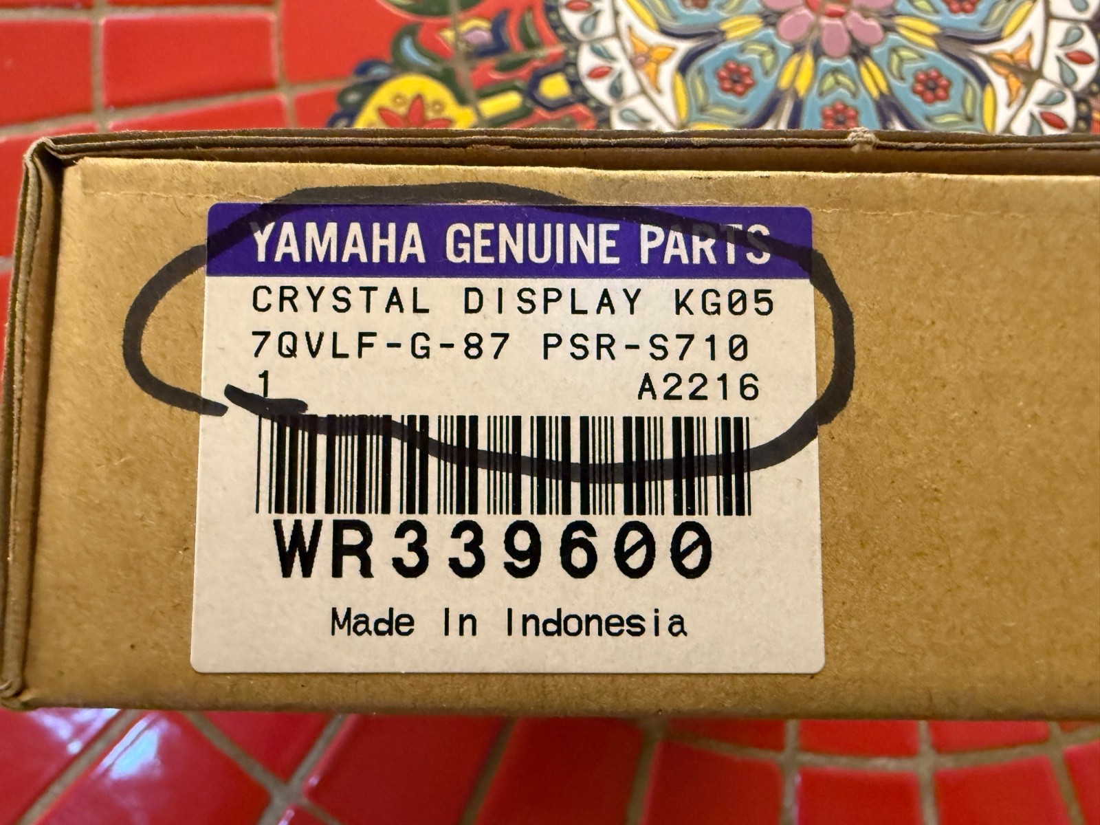 Yamaha Display / Screen for PSR S710 In Box WR339600