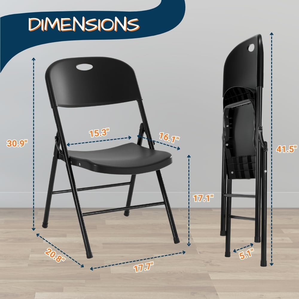 Heavy Duty Folding Chairs for Indoor Outdoor Event, Party, Wedding 1pc, 2pc, 4pc