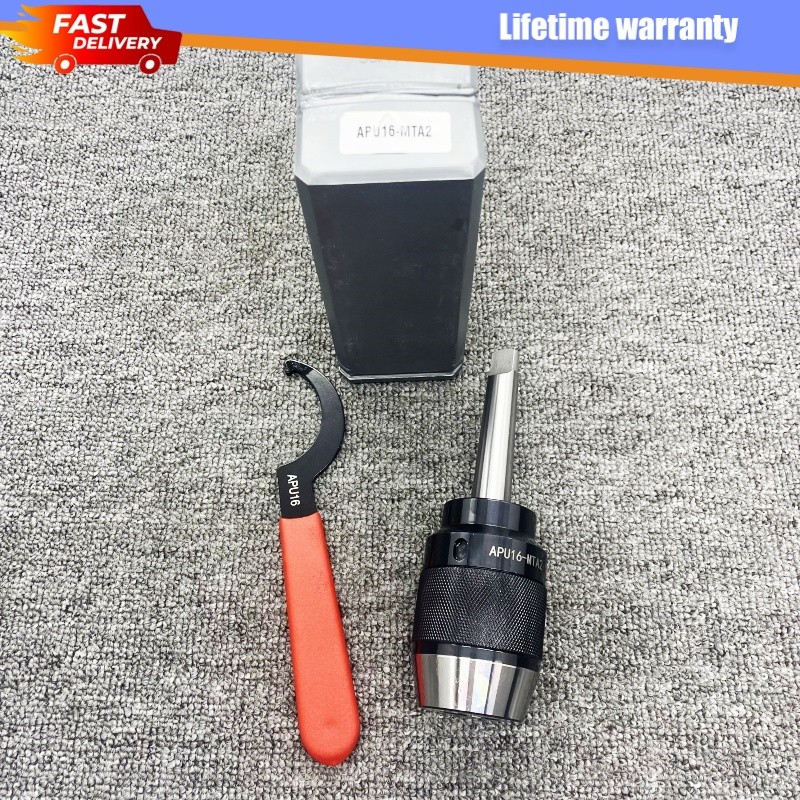 Keyless Drill Chuck&Spanner APU16-MTA2 Morse Taper 2 MT2 Integral Shank Steel