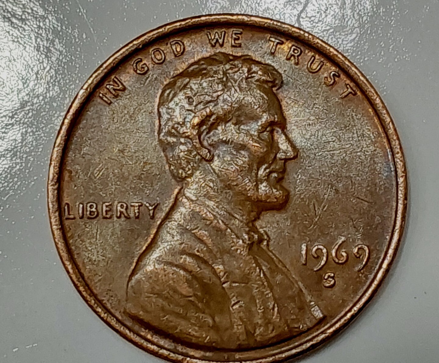 1969-S  Lincoln Memorial Penny-Ddo(Date)