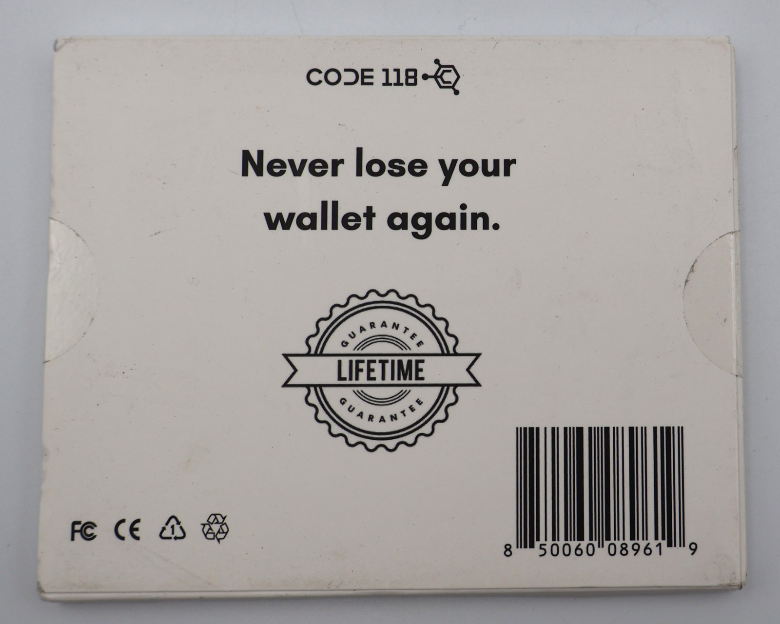 Code 118 TRACKER CARD Android FOR WALLET - Brand New Sealed