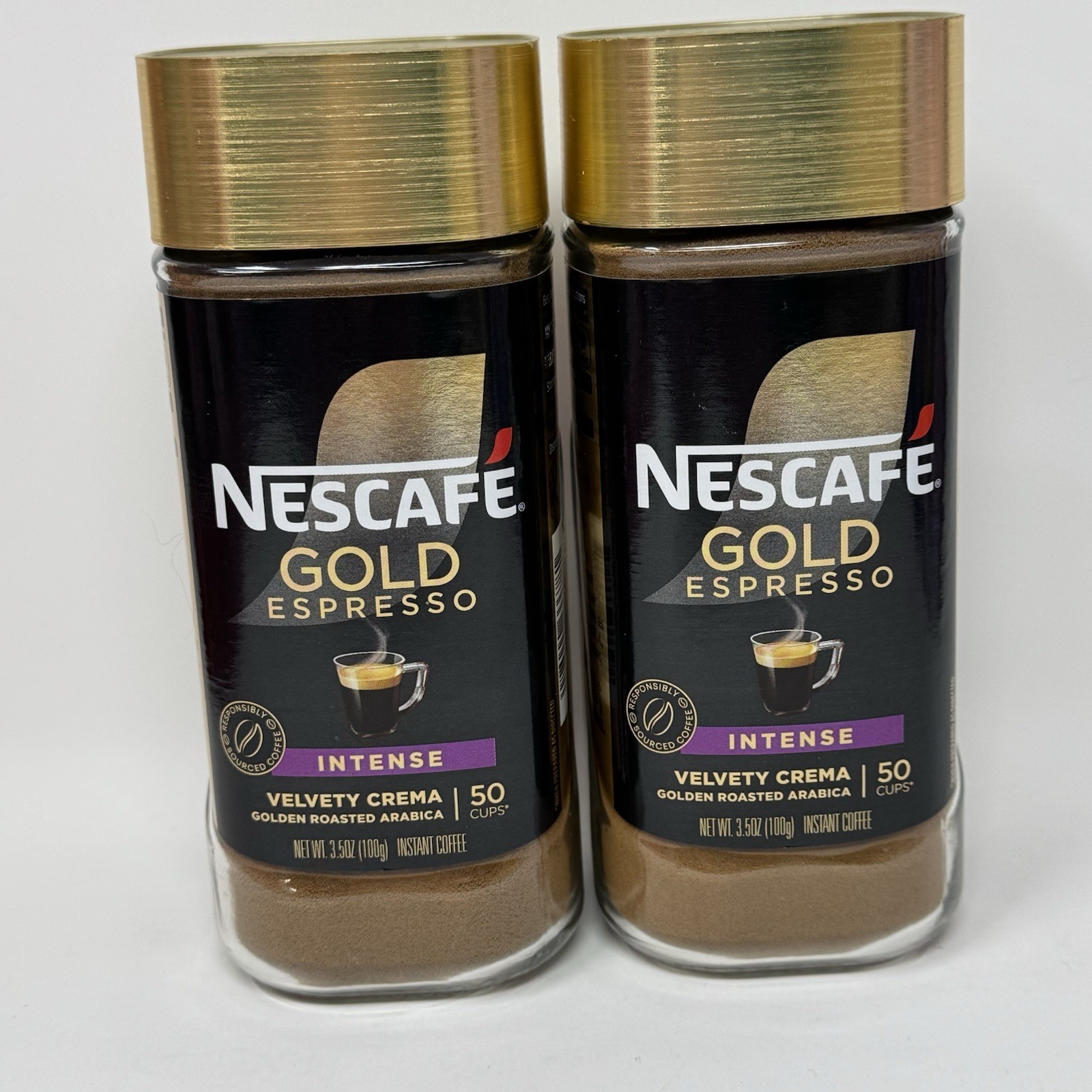 NESCAFÉ Gold Espresso INTENSE Instant Coffee - 3.5 oz Each- Lot of 2