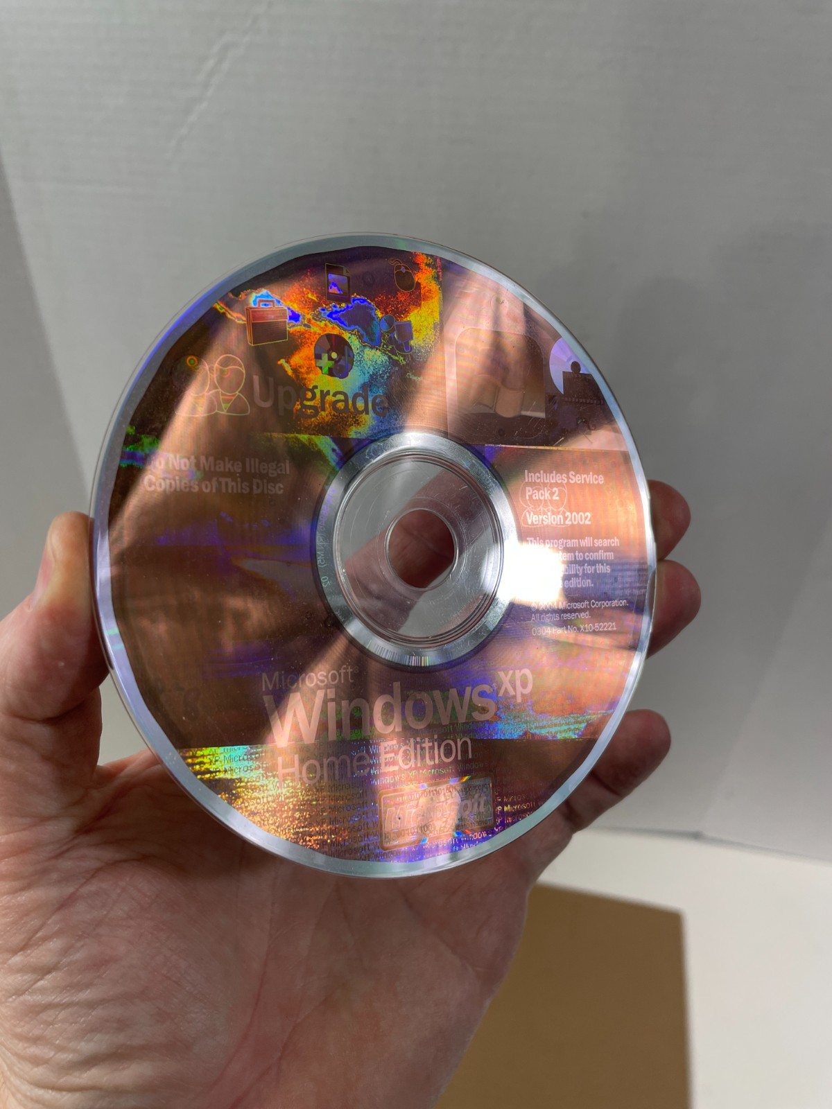 Microsoft Windows XP Home Edition SP2 ~ Upgrade Disc ~ No Product Key