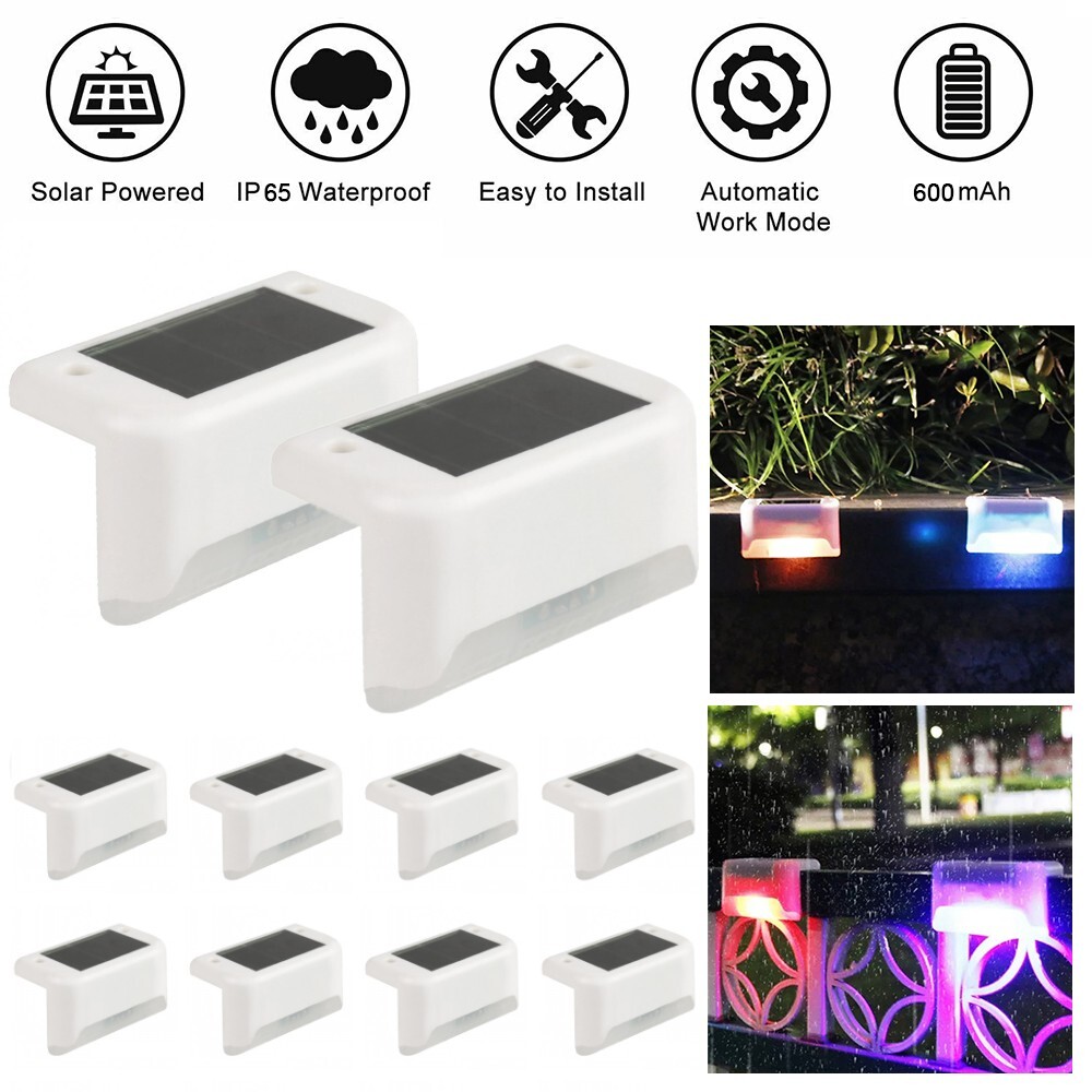 16Pcs Solar Pool Side Lights Color Changing Deck Lights Swimming Pool Side Decor