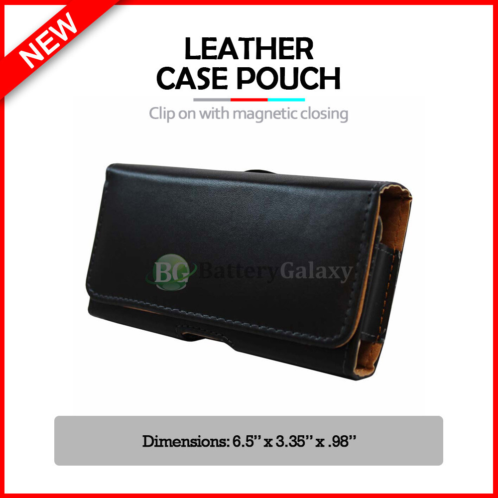 Genuine Durable Leather Pouch Belt Phone Case for Android Red Hydrogen One