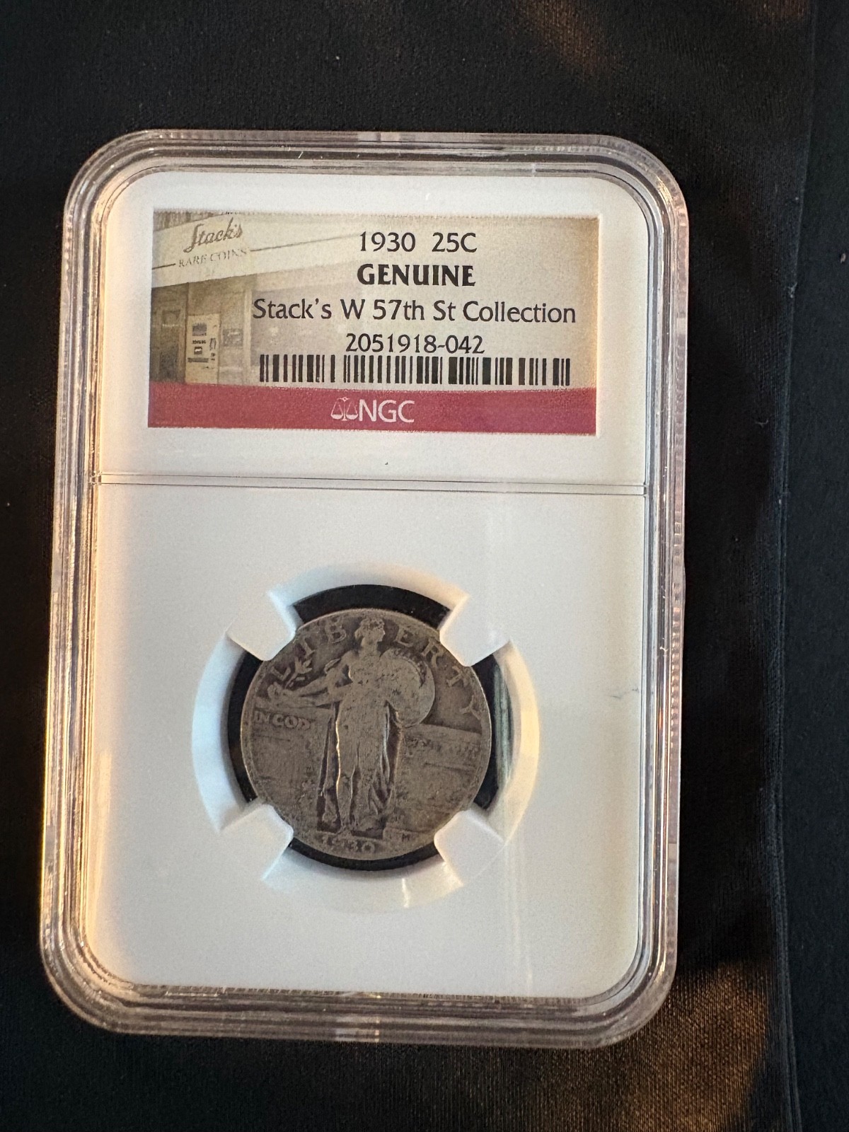 1930 Standing Liberty Quarter NGC Stack's W 57th St Collection