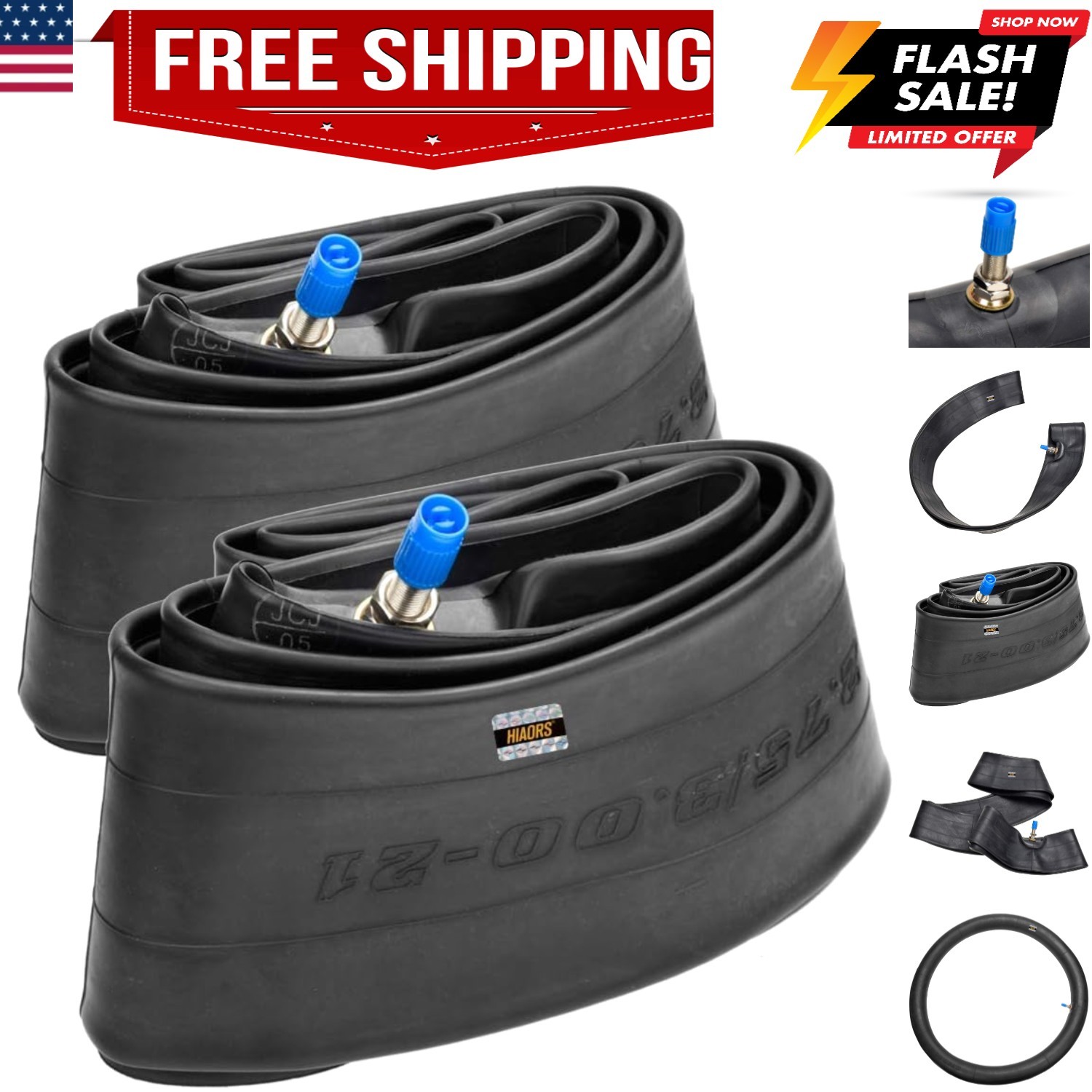 2.75/3.00-21 80/100-21 Inner Tubes Compatible with XR200R KX125 RM125 Replace...