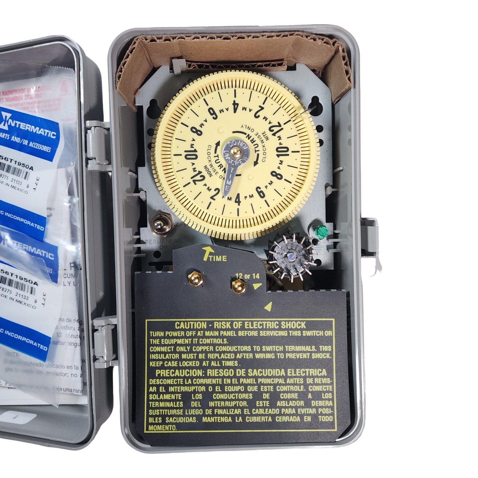 Intermatic T8805P101C Mechanical Sprinkler Timer 14-Day Skipper 120V OPEN BOX