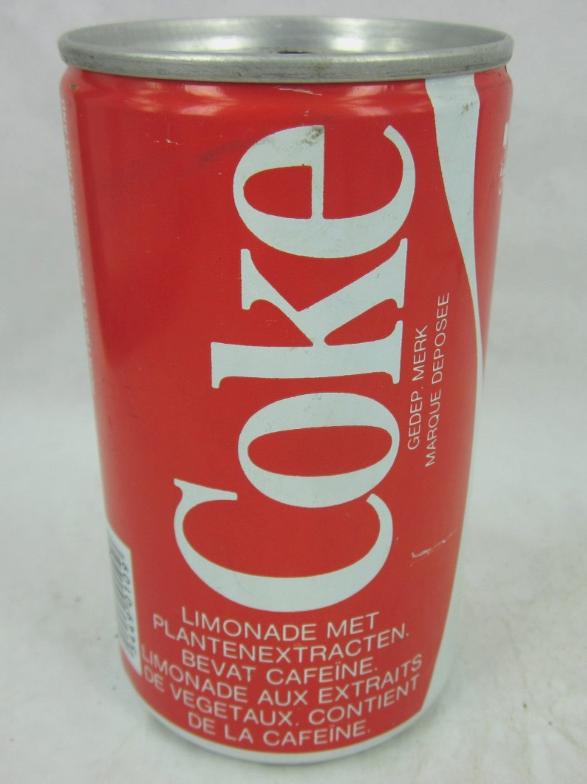 Coca Cola HOLLAND Lemonade? with plant extracts .33L soda Can Belgium Luxembourg