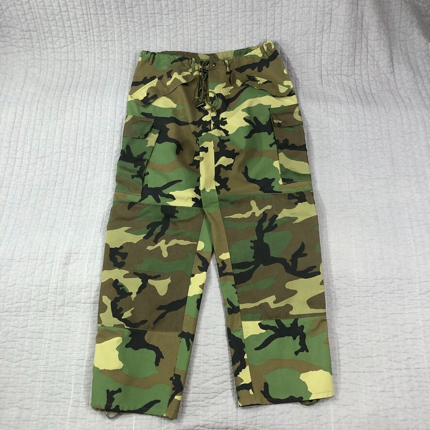 Vintage USA Army Trousers Medium Long Woodland Camo Extreme Cold Wet 2GECWCS GX