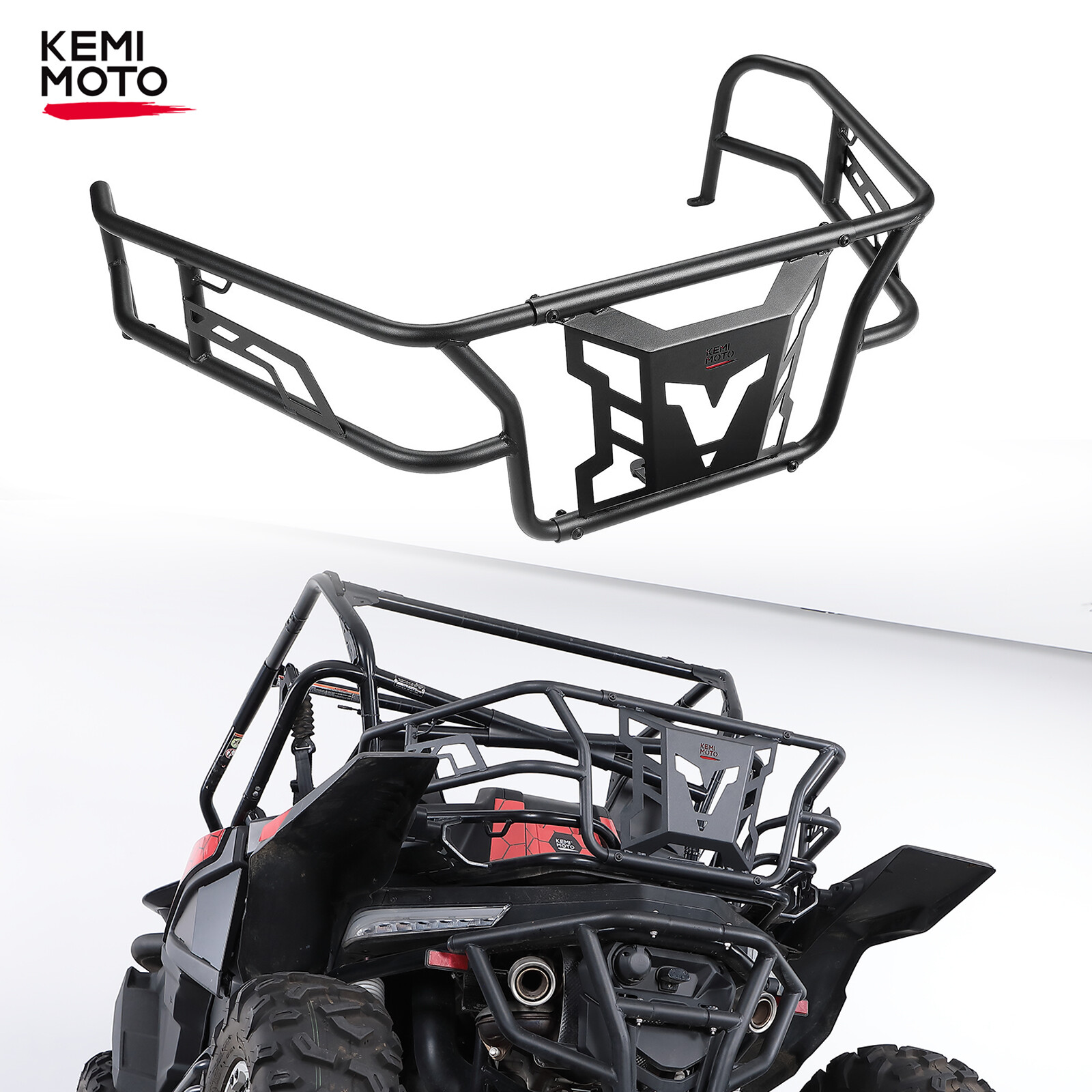 KEMIMOTO Stainless Steel Bed Enclosure Storage Rack for CFMoto ZForce 950 20-24