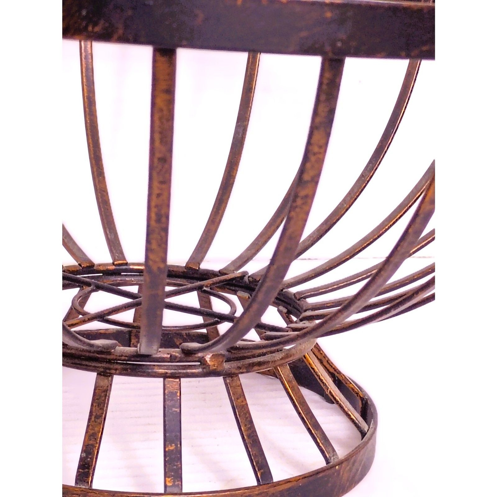 Home Basics Heavy Weight Bronze Fruit Basket Bowl