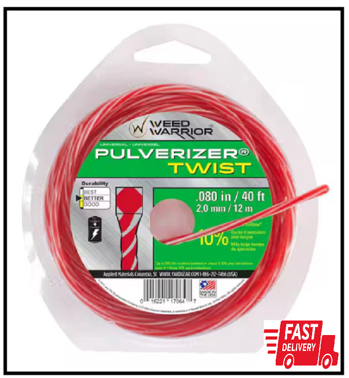 Professional Trimmer Line 0.080 in. x 40 ft. Bicomponent Twist
