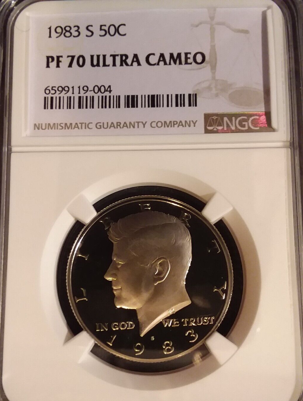 1983-S NGC PF70 ULTRA CAMEO KENNEDY HALF DOLLAR ** TOP POP PERFECT UCAM PROOF **