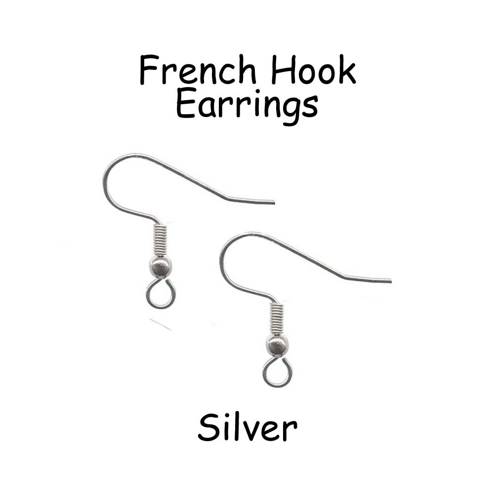 48 Silver French Hook Earrings, Fish Hook Earring Wires, Wire Earrings