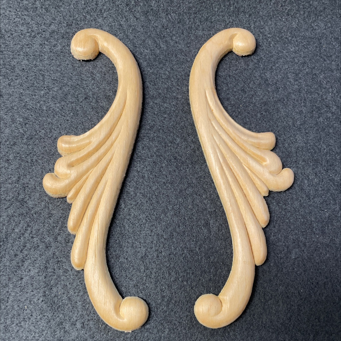 (5 Pack) 5-1/2 inch x 1-3/4 inch Pair of Maple Wings