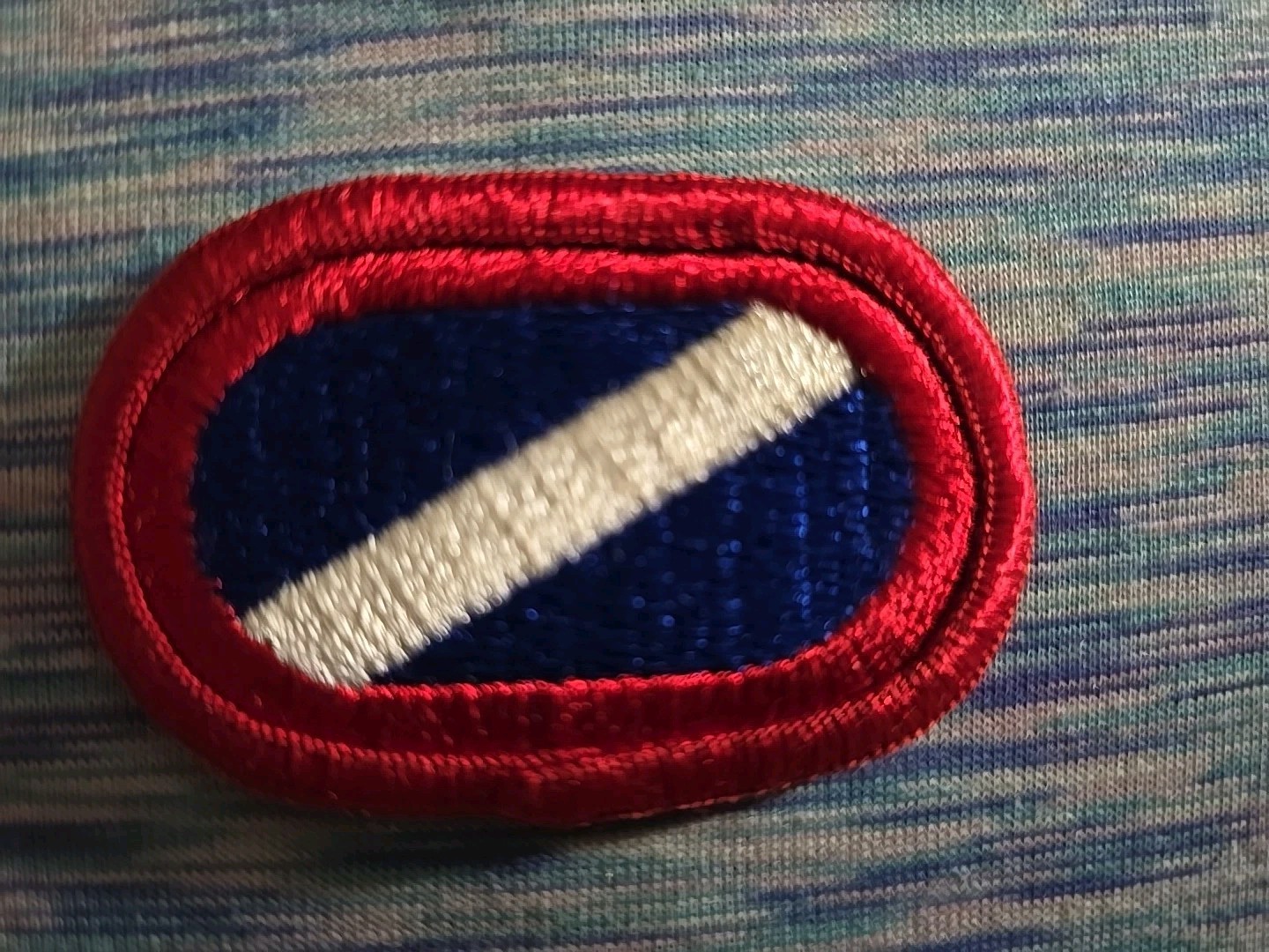 Vintage Army Airborne Oval Patch:  82nd Support Battalion (A1)