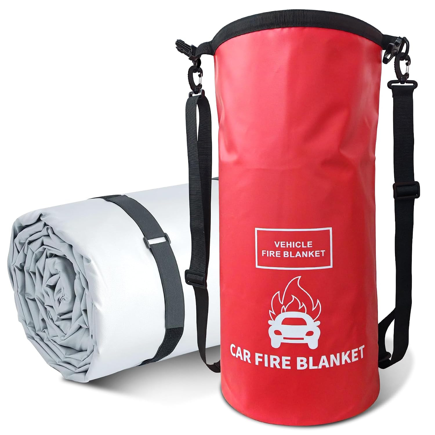 Vehicle Fire Blanket, Emergency Fire Extinguisher Blanket for Car,Survival Safet